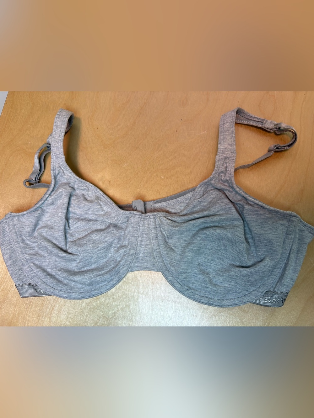 FRUIT OF THE LOOM Cotton Underwire Heather Gray 40C T-Shirt Bra